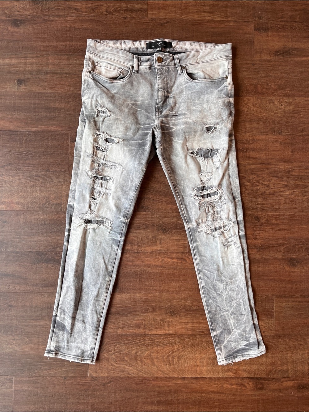 Jordan Craig Legacy Edition Martin 36x30 Mens Jeans Slim Straight Distressed